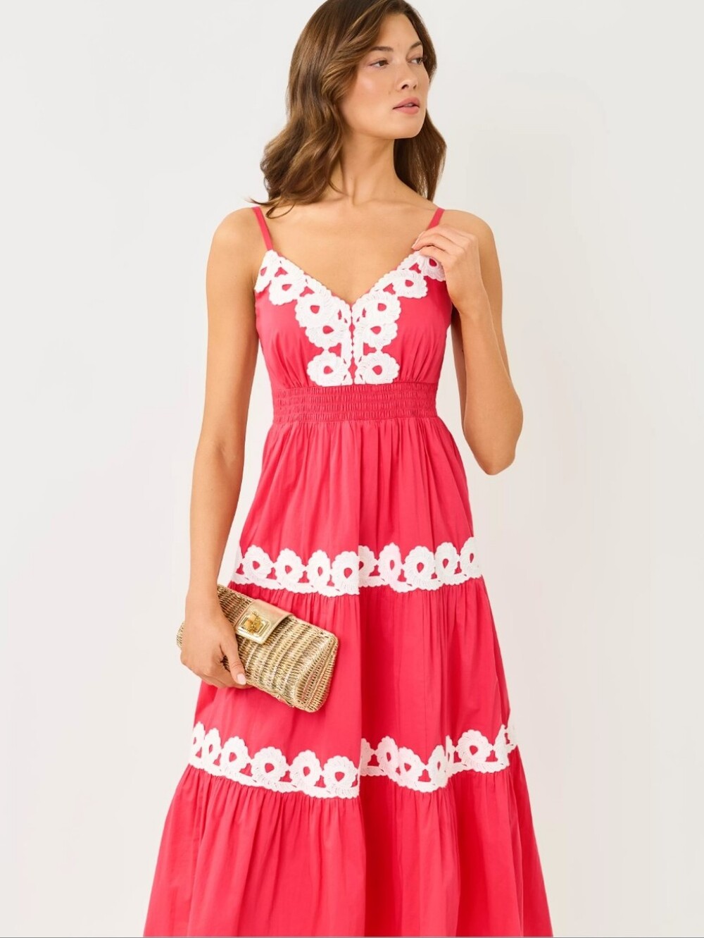 NWT Lilly Pulitzer Zanna Cotton Midi Dress Paradise Punch Size 12 - Picture 3 of 9